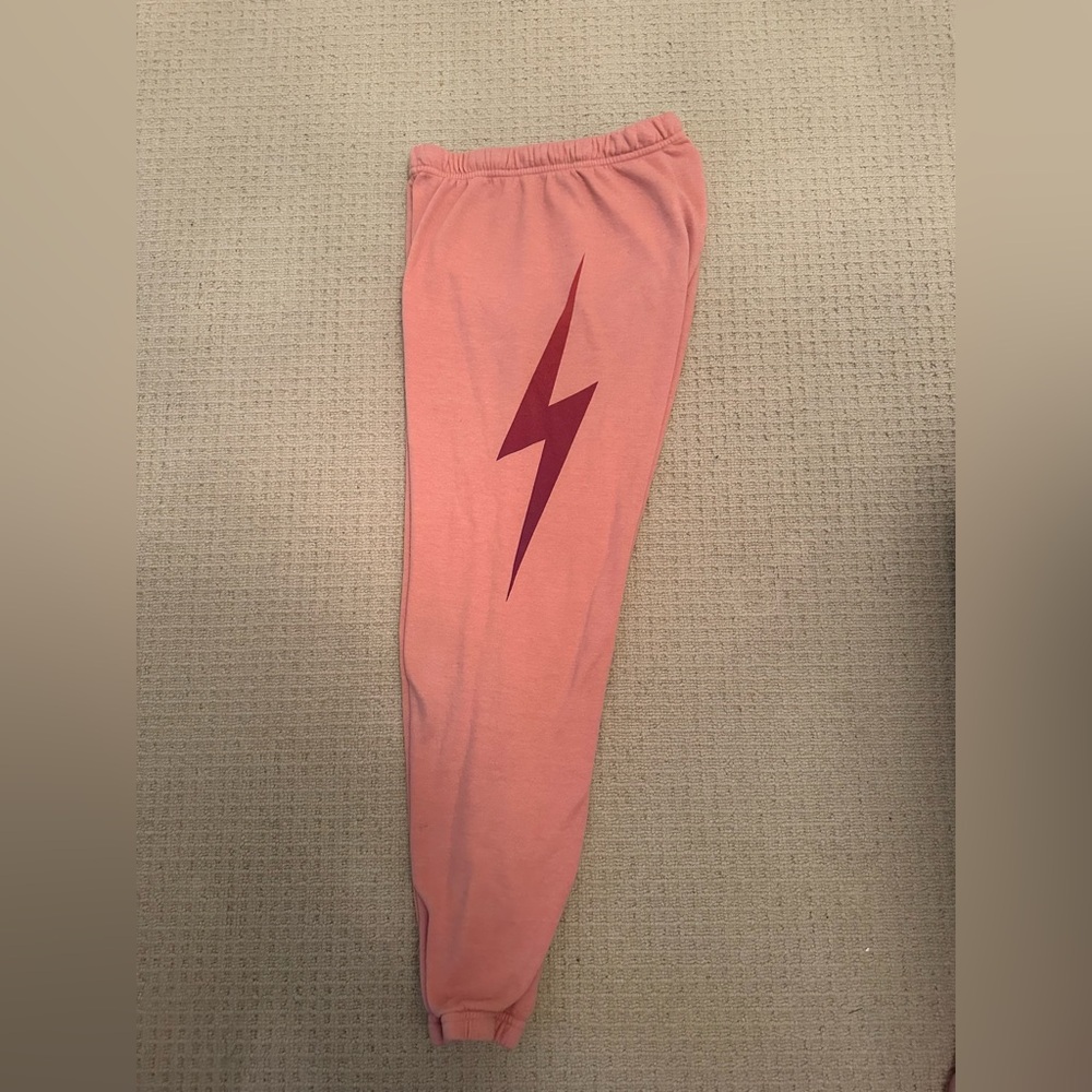 Bolt//Pink Aviator Nation Sweatpants